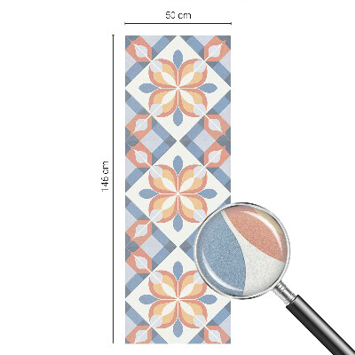 Opaque window film stained glass style Colorful symmetry