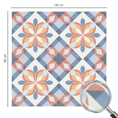 Opaque window film stained glass style Colorful symmetry