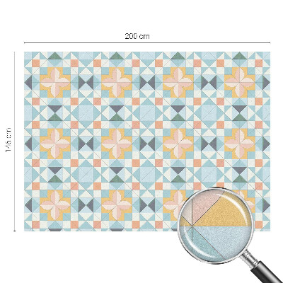 Colored window film stained glass Colorful geometry