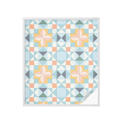 Colored window film stained glass Colorful geometry