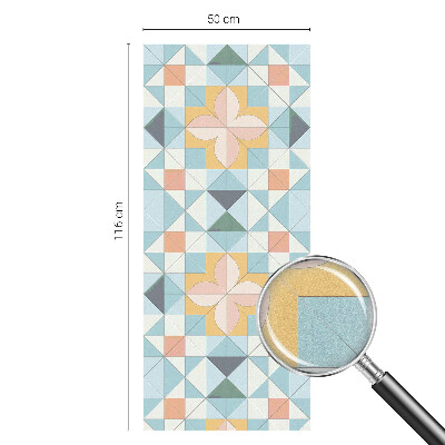 Colored window film stained glass Colorful geometry