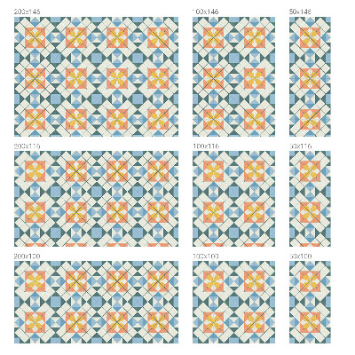 Patterned window film Colorful symmetry