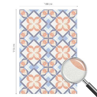 Frosted glass film stained glass effect Floral pattern