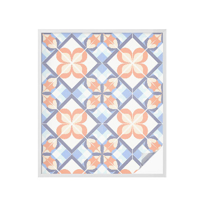 Frosted glass film stained glass effect Floral pattern