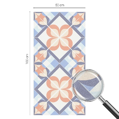 Frosted glass film stained glass effect Floral pattern