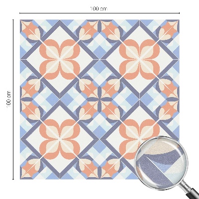 Frosted glass film stained glass effect Floral pattern