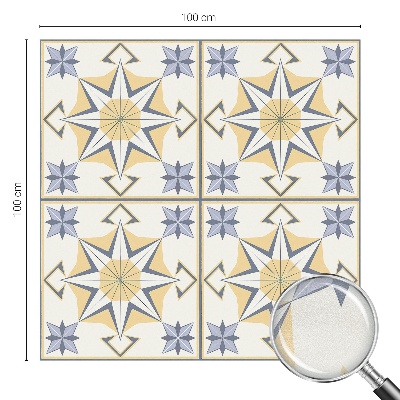 Opaque window film stained glass style Geometric stars