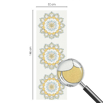 Patterned window film Colorful mandalas