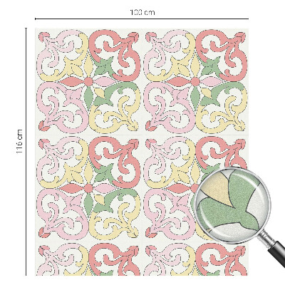 Colored window film stained glass Floral ornaments