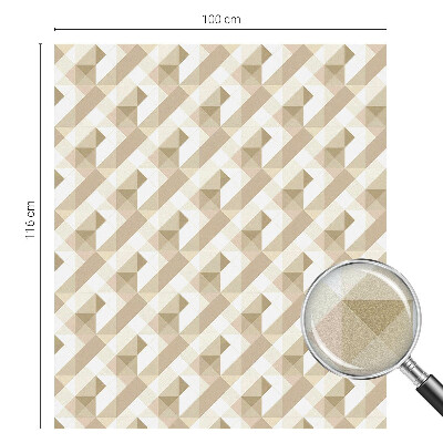 Frosted glass film stained glass effect Triangular patterns