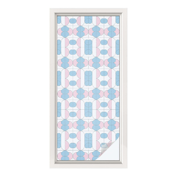Frosted glass film stained glass effect Pastel patterns