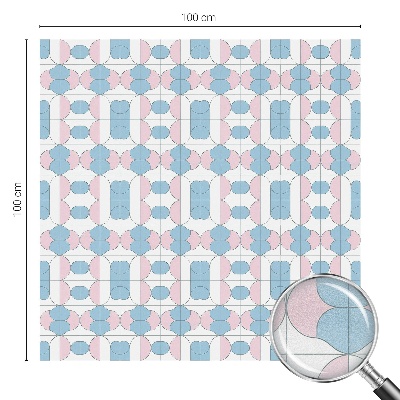 Frosted glass film stained glass effect Pastel patterns