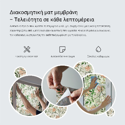 Patterned window film Plant ornaments