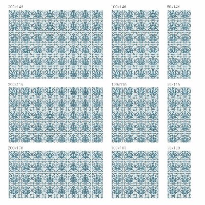 Privacy window film Floral pattern