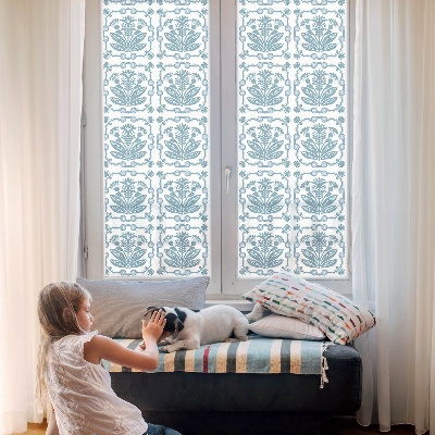 Privacy window film Floral pattern