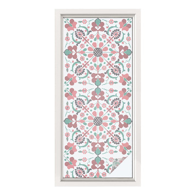 Colored window film stained glass Floral harmony