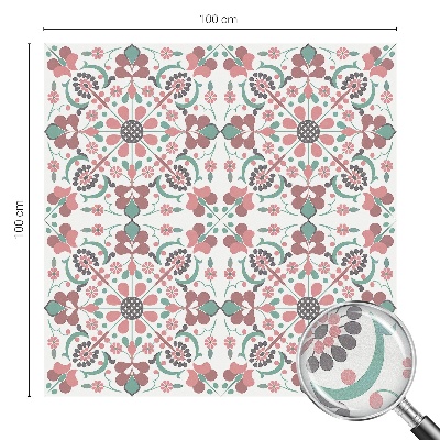 Colored window film stained glass Floral harmony