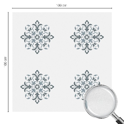Frosted glass film stained glass effect Classic ornament