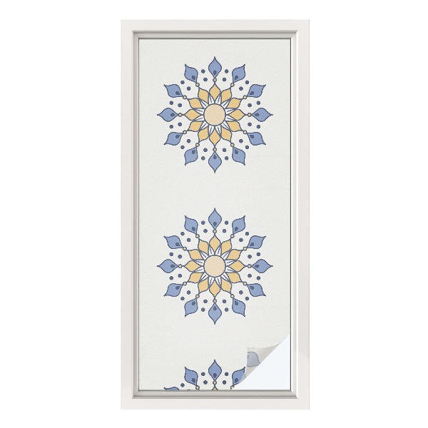 Opaque window film stained glass style Decorative mandala