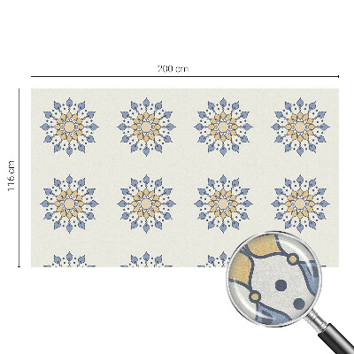 Opaque window film stained glass style Decorative mandala
