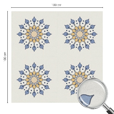 Opaque window film stained glass style Decorative mandala