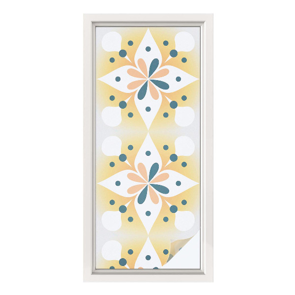 Privacy window film Floral symmetry