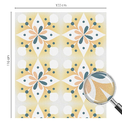 Privacy window film Floral symmetry