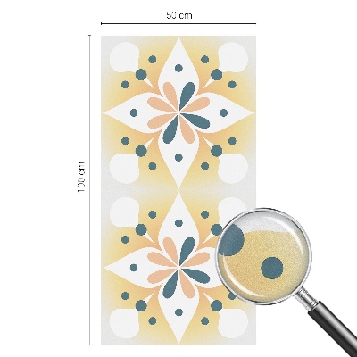 Privacy window film Floral symmetry