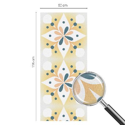 Privacy window film Floral symmetry