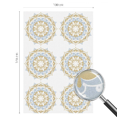 Patterned window film Boho mandalas
