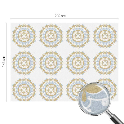 Patterned window film Boho mandalas
