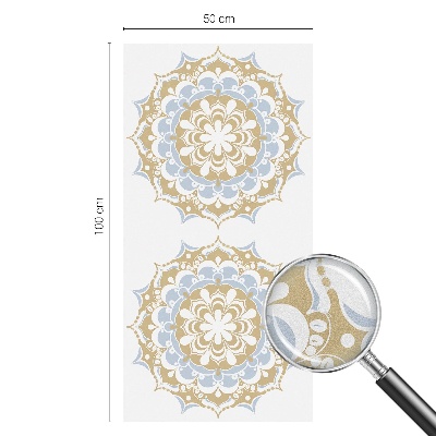 Patterned window film Boho mandalas