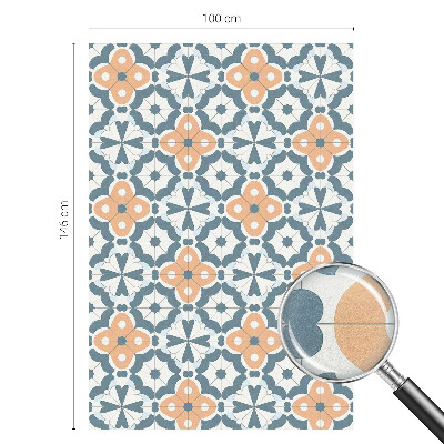 Opaque window film stained glass style Mosaic flowers