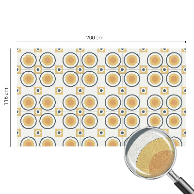 Colored window film stained glass Retro circles