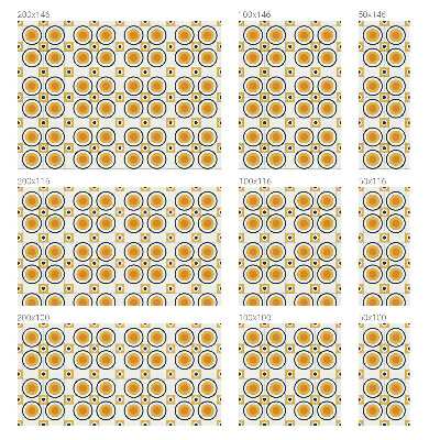 Colored window film stained glass Retro circles