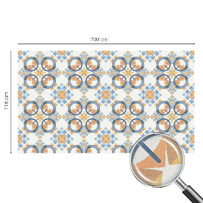Opaque window film stained glass style Geometric pattern