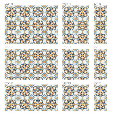 Opaque window film stained glass style Geometric pattern