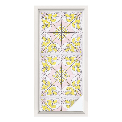 Privacy window film Abstract flowers