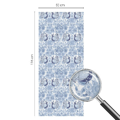 Patterned window film Floral bird
