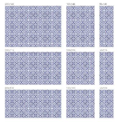 Frosted glass film stained glass effect Blue tiles