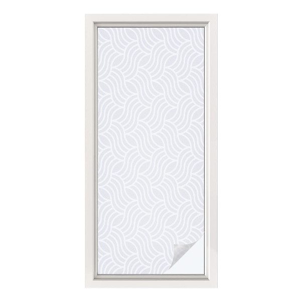 Frosted glass film stained glass effect Waves of harmony