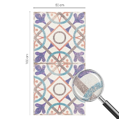 Privacy window film Colorful mosaics