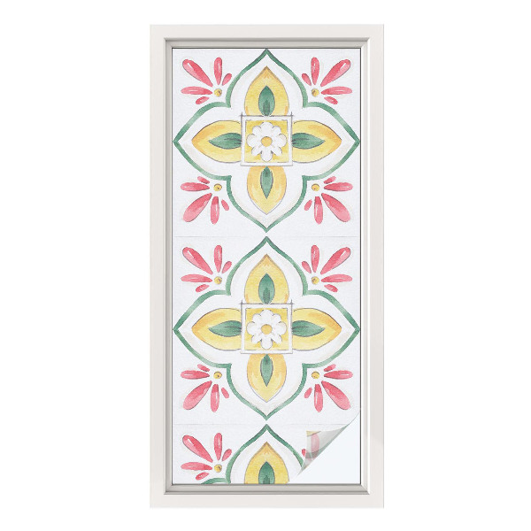 Privacy window film Floral ornament
