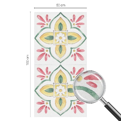 Privacy window film Floral ornament