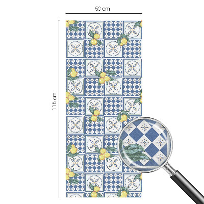 Frosted glass film stained glass effect Lemon pattern