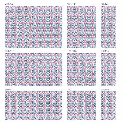 Opaque window film stained glass style Floral symmetry