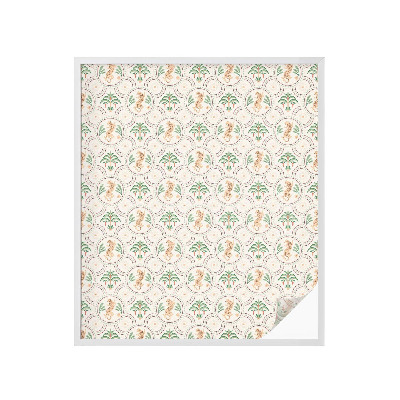 Colored window film stained glass Palm Leopard