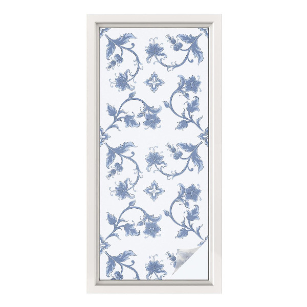 Colored window film stained glass Floral ornament