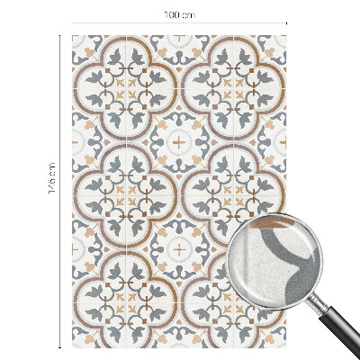 Opaque window film stained glass style Tiled ornaments
