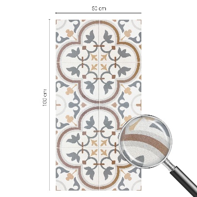 Opaque window film stained glass style Tiled ornaments